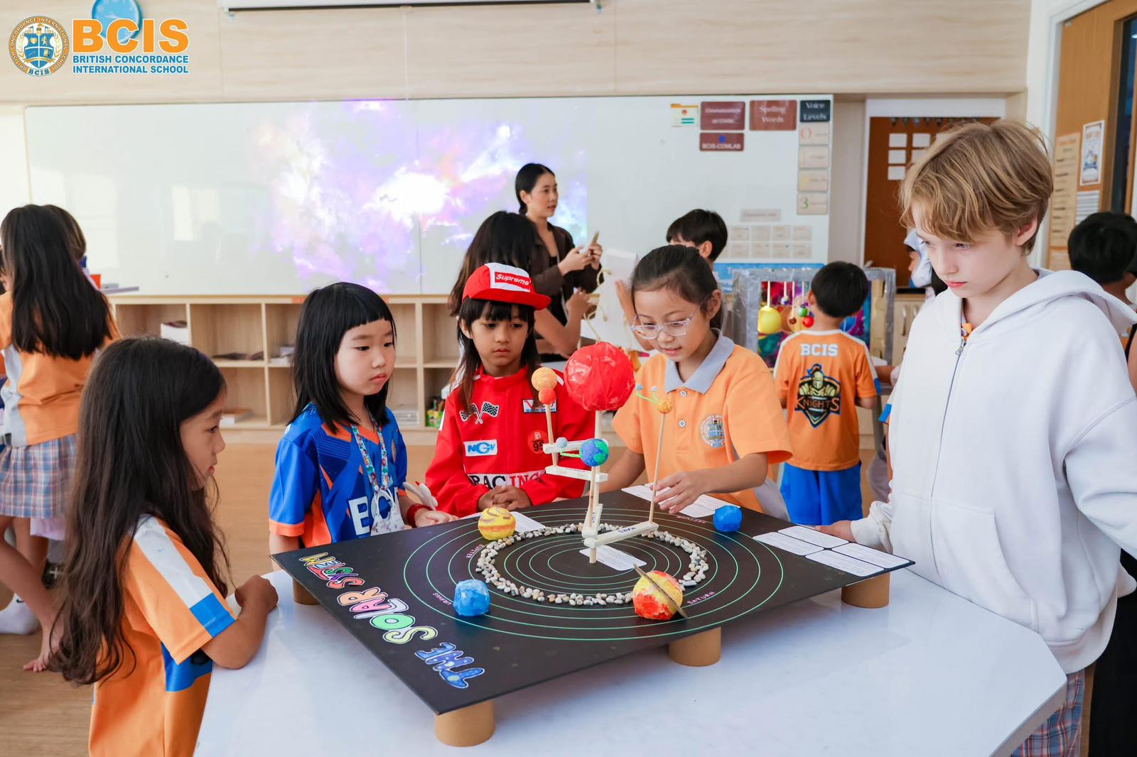 Primary students in a BCIS classroom